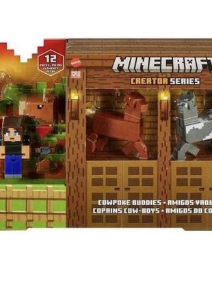 Minecraft creator series buddies playset набор персонажей майнкрафт