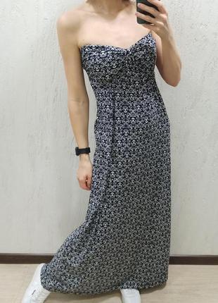 Класснейшее длинное платье, платье с принтом в пол3 фото