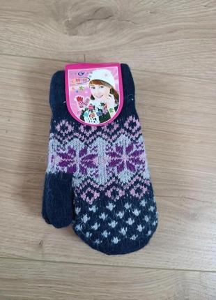 Нові рукавиці варішки для дівчинки /теплі рукавички