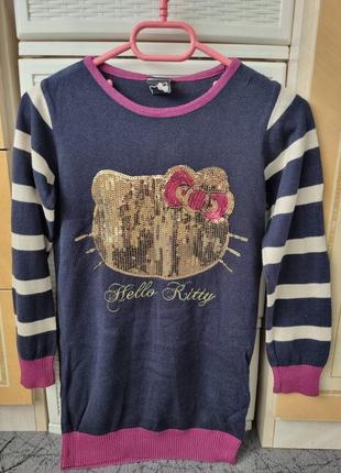 Сукня, туніка, плаття вязане hello kitty