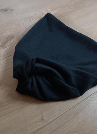 Шапка - хомут/ чорна  шапка трансформер