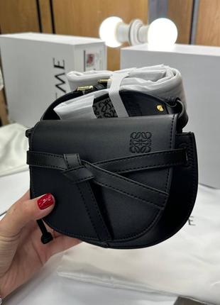Сумка в стиле loewe mini gate dual black
