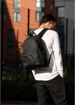 Чоловічий юкзак sambag zard lst чорний тканевий