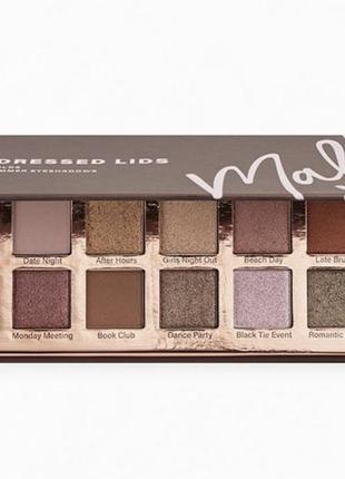 Тіні для повік mally beauty best dressed lids neutrals & bolds 14 matte & shimmer eyeshadows2 фото