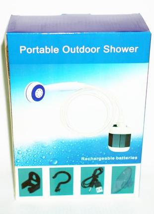 Портативный душ с насосом на аккумуляторе, портативный душ электрический, портативный душ для дачи9 фото