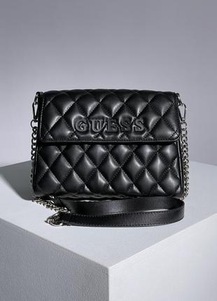 Сумка guess posta bag black