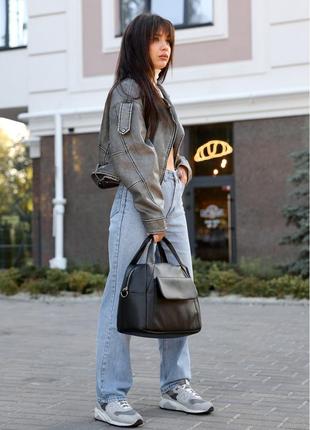 Женская спортивная сумка sambag vogue bkt черная