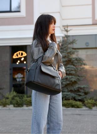 Женская спортивная сумка sambag vogue bkt черная