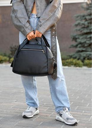 Женская спортивная сумка sambag vogue bkt черная