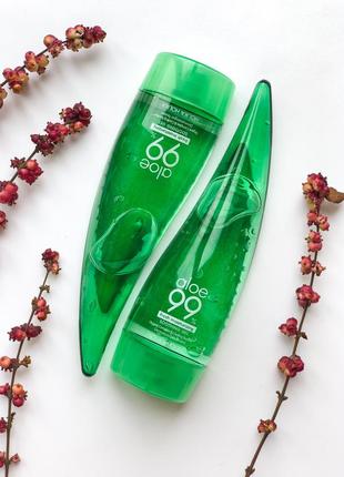 Успокаивающий и увлажняющий гель с алоэ holika holika aloe 99% soothing gel 55ml1 фото