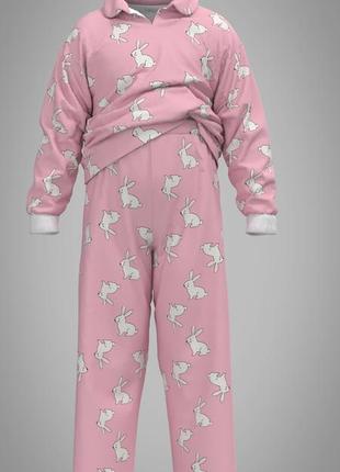 Детская пижама, байковая, в трех принтах для мальчиков и девушек