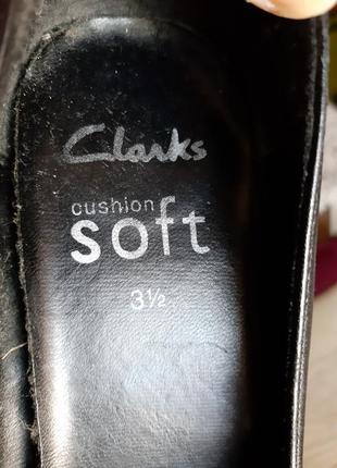 Туфли черные кожаные clarks р.363 фото