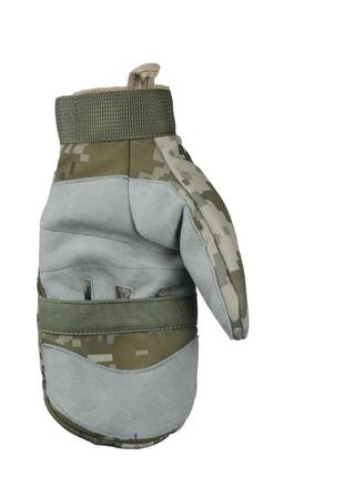 Тактические перчатки зимние softshell пиксель