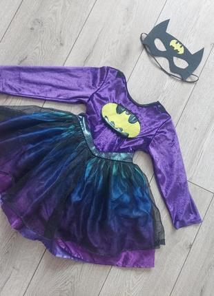Костюм бэтгерл бэтмен для девочки платья супергероя