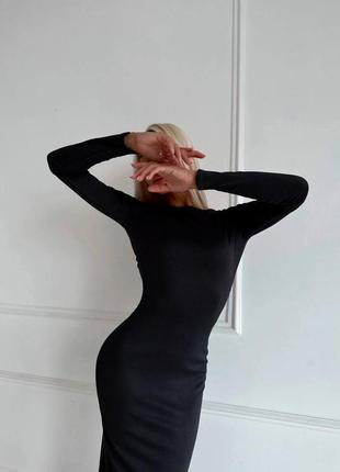 Жіноча вишукана сукня максі з глибоким вирізом на спині2 фото