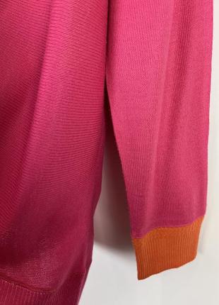 Полувер кофта двухцветная оранжевый розовый m6 фото