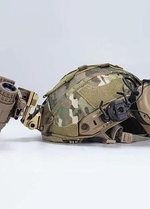 Кавер idogear для тактического шлема с карманом для батареи размер m мультикам