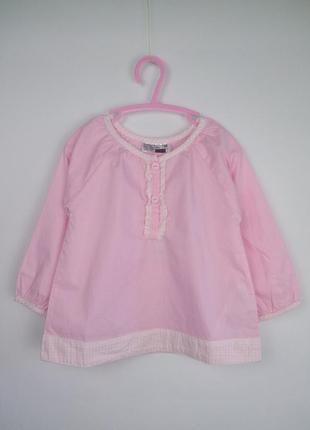 Легкая хлопковая рубашка, блузка в горох для девочки, ergеe4 фото