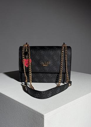 Сумка guess mini bag black/blue