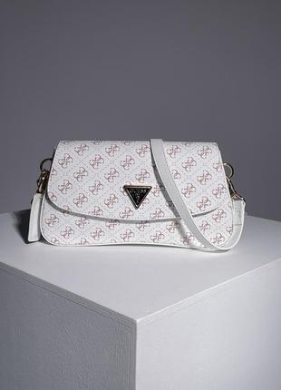 Сумка guess cordelia flap shoulder bag white