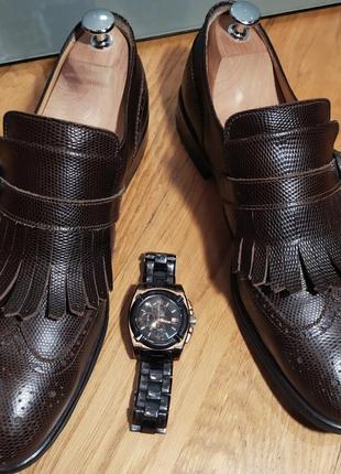 Monk tуфли от дома моды pollini  100% оригинал италия.