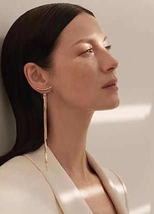 Стильні сережки метал