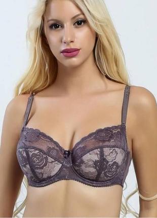 Бюстгальтер кружевной полупоролон lanny mode 11420 чашка d , капучино 90d, 85d, 80d, 75d