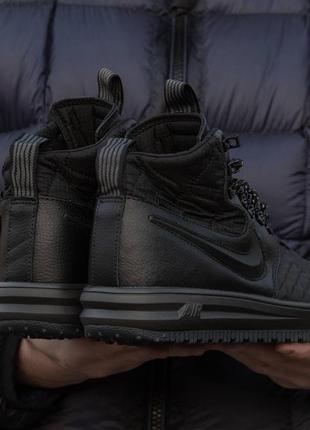 Зимние мужские кроссовки nike lunarforce duckboot black (термо) 40-41-42-43-44-457 фото