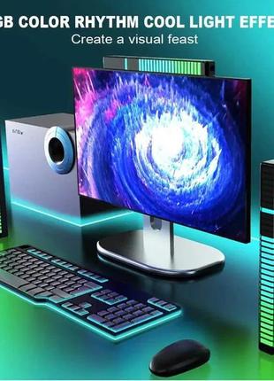 Розумна led rgb-світлодіодна лампа-світильник bluetooth/блютуз/додаток