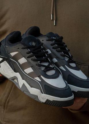 Мужские кроссовки adidas niteball v2 black grey 41-42-44-45