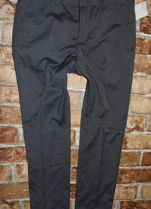 Новые школьные брюки мальчику серые 9 - 10 лет h&m
