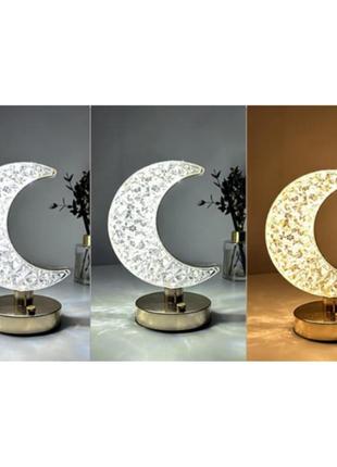 Декоративний світильник нічник світлодіодний usb "moon''/ дитячий світильник-нічник з регулюванням яскравості6 фото
