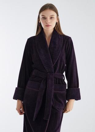 Женский халат nusa 4195, фиолетовый, 2xl