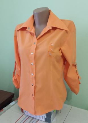 Жіноча молодіжна сорочка. рукав три чверті. колір: салатовий, жовтий