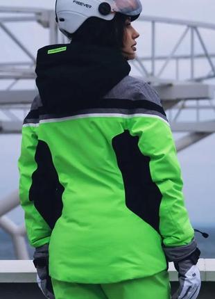 Женская горнолыжная куртка freever af 21625 салатовая7 фото