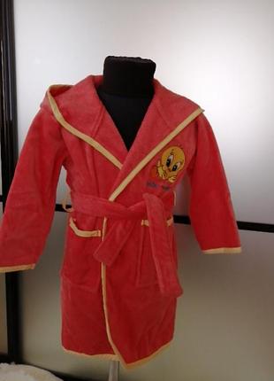 Дитячий махровий халат ,пр-під туреччина. на фото халатик на 2-4 роки.