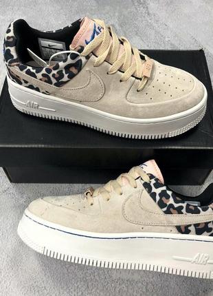 Nike air force замшевые женские кроссовки найк (весна-лето-осень)😍