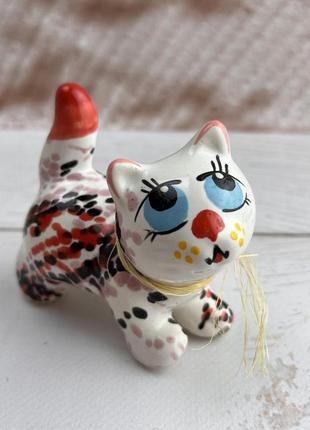 Котенок ручной работы львовская керамика 02-121 фото