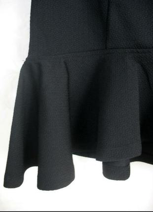 Черная юбка с воланом forewer3 фото