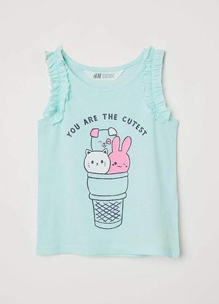 Стильна річна майка на дівчаток, h&m
