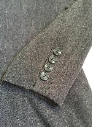 Крутой стильный пиджак в полоску , люрекс6 фото