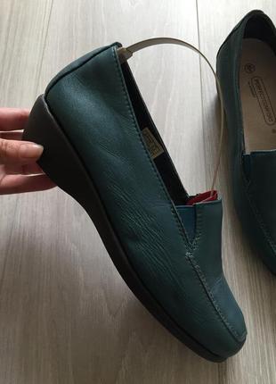 Кожаные туфли мокасины clarks2 фото