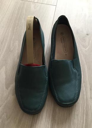 Кожаные туфли мокасины clarks3 фото