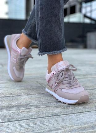 Шикарные женские кроссовки new balance розовый цвет (весна-лето-осень)😍4 фото