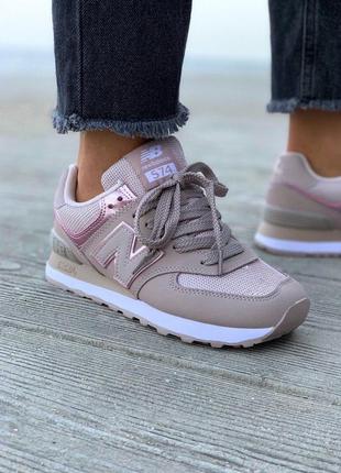 Шикарные женские кроссовки new balance розовый цвет (весна-лето-осень)😍3 фото