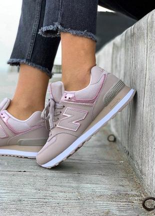 Шикарные женские кроссовки new balance розовый цвет (весна-лето-осень)😍7 фото