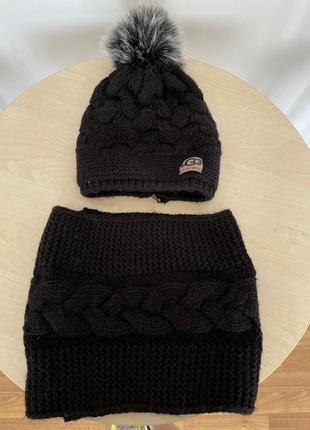 Комплект ugg (шапка, шарф-снуд)