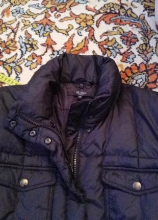 Женская куртка пуховик идеальное состояние нового черного цвета стеганой6 фото