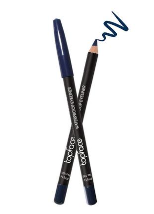 Карандаш для глаз водостойкий topface "waterproof eyeliner" 106 - синий