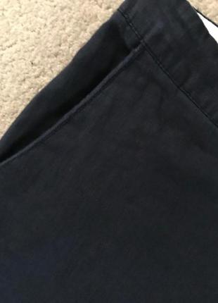 Завужені льняні брюки штани льон 40/323 фото